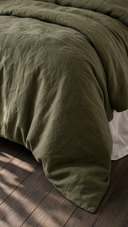 Moss Linen Duvet Cover