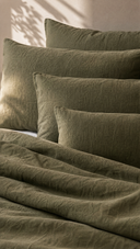 Moss Linen Duvet Cover