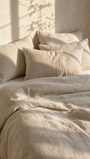 Oat Linen Duvet Cover